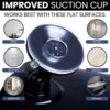 MIRRORVANA Fogless Shower Mirror for Shaving with Upgraded Suction Cup, Dual Anti Fog Design, Shatterproof Surface & 360° Swivel - Large Anti Mis