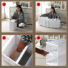 XIYAO Foldable Shoe Storage 6 Tier Front Opening Shoe Organizer-Clear Sturdy Plastic Shoe Storage Box Assembly-Free Foldable Shoe Rack,Plastic Sh