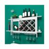 PIBM Stylish Simplicity Simple Wine Rack, Wall Mounted Wine Cabinets, Wine Racks on the Wall. - Bathroom Shelf, White, 80x58.5x20cm