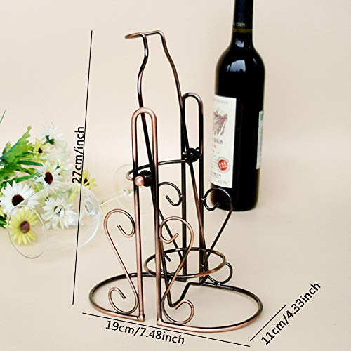 ALREMO HUANGXING - Wine Rack, Metal Wine Bottle Holder, Wine Display Stand for Bars, Home Decor, Perfect Addition to Your Collection,1pc