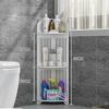DINGZZ Mobile Waterproof Washbasin Cabinet Shelf Corner Bathroom Cabinet Floor-standing Bathroom Furniture