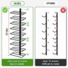 B4Life Wine Rack Wall Mounted, 18 Bottle Wall Wine Rack Metal Wall Wine Racks for Wine Bottles, Wine Holder Wall Mounted, Hanging Wine Rack