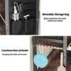sitanes Over The Toilet Storage, 4-Tier Over Toilet Bathroom Organizer with Adjustable Shelf, Multifunctional Toilet Shelf Organizer with Detacha