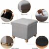 Greensen Storage Footstools with Storage Ottoman Storage Boxes, Footstools and Poufs Footstool with Removable Lid Toy Storage Box Seat Stool with
