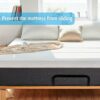 DIYYILIF 2 Pcs Mattress Retainer Bar, Black Metal Mattress Holder in Place to Keep Mattress from Sliding, Mattress Slide Stopper for Wooden Bed F