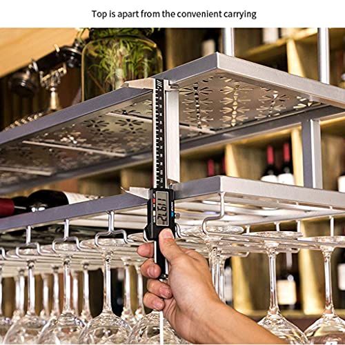 OUSIKA Wine Racks,Wine Glass Rack Cabinet Holder - Wall Bottle Glass Shelf Ceiling, Wine Cabinet Barniture, Wine Storage Display Décor