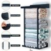 Niubuyei Towel Rack for Bathroom, Towel Holder Wall Mounted Bath Towel Storage with Metal Hand Towels Shelf and 3 Hooks for Bathroom/Bedroom/Livi