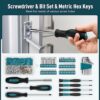 Sundpey Home Tool Kit 281-PCs - Protable Complete Basic Hand Repair General Tool Sets for Men Women - Tool Set with Socket Wrench Set & Screwdriv