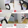 Single Layer Shoe Cabinet Flip Frame Shoe Rack Hinges Flip Drawer Hinge Black Shoe Cabinet Dump Rack with Mounting Accessories