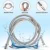 Shower Head with Hose Set, Universal Stainless Steel Shower Hose and Head 2m, Replacement Metal Shower Pipe Cable, High Pressure Shower Head with