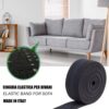 IPEA Elastic Strap for Sofa, Chairs, Upholstery, Armchairs - 10 Meters in Length - 3 Rows Tie Rope for Seats, Backs - Elasticity 50% - Width 50 m