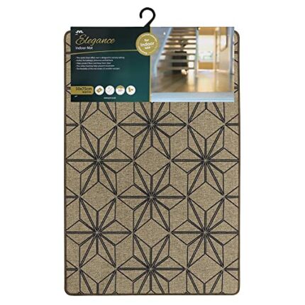 JVL Elegance Door Mat 50 x 75 cm, Stars
