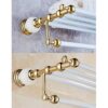 HIGOH Towel Racks,Bathroom Towel Rack Wall Mounted Towel Holder,Bathroom Accessories Brass Jade Towel Holder,Towel Bar,Bathroom Shelf Towel Rack,