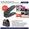 Adjustable Shoe Slots Organizer Shoe Racks,Shoe Storage, Shoe Holder with 3-level Height for Space Saving (8PCS)