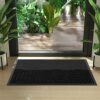 Yimobra Door Mats Outdoor, Heavy Duty Non Slip Outdoor Welcome Mats for Front Door, Easy Clean Outside Doormats for Outdoor Entrance Home Entry M