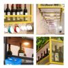 Stylish Simplicity Bar Wine Rack, Wrought Iron Stylish Simplicity Wine Rack, Multi-Function Storage Wine Rack, Bar-Specific Goblet Rack, Creative