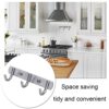 Coat Hook Wall Mounted Coat Hooks Rack with 3 Round Hooks Heavy Duty Clothes Hat Holder for Wall