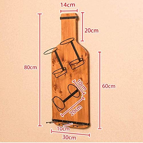 CZDYUF Wine Rack, Vintage Solid Wood Minimalist Living Room Dining Room Wine Bottle Rack