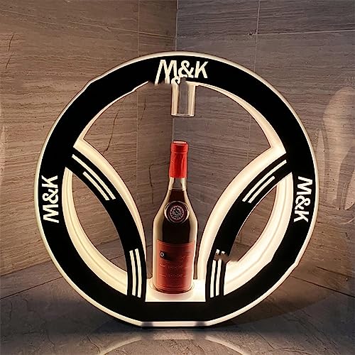 DISHENGZHEN LED Lighted Liquor Bottle Display Shelf VIP Bottle Presenter Chargeable Bottle Service Sparklers 7 Color Lights For Bar/Hotel/Nightcl