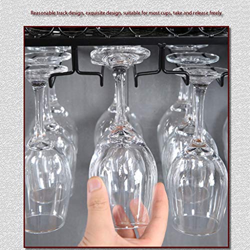 PIBM Stylish Simplicity Wine Shelf European Wrought Iron Hanging Wine Rack, Creative Wall Hanging Wine Rack, Bronze , 150cm