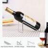SuproBarware Wine Rack - Stainless Steel Single Wine Bottle Holder Set of 12, Stylish Wine Bottle Organizer Great for Wine Lovers, Countertop Liq