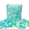 Welacer 2.2KG Shredded Memory Foam Refill for Bean Bag Filling, Premium Soft and Great for Filler, Multi Color and Shape Stuffing