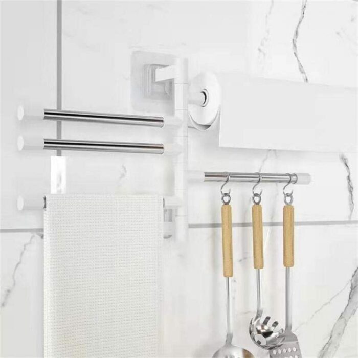 TBIIEXFL Swivel Towel Bars Towel Rack Holder Wall Mounted Rotatable Bathroom Accessories