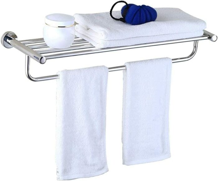 Bathroom Towel Rack Towel Bar Stainless Steel 304 Tower Hanger Towel Stand Towel Hanging Bathroom Balcony Kitchen Shelf Towel Bracket Tower Hange