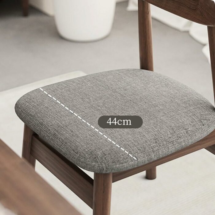 LUKEO Wood Dining Chairs Hotel Lounge Dining Stool Living Room Kitchen Home Furniture
