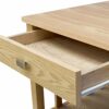 Vida Designs Ashton 1 drawer Lamp Table, Bedroom Furniture, Oak Wax Finished