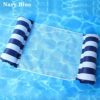ZHAOMIMI 2-Pack Swimming Pool Float Hammock with Bonus Air Pump, Multi-Purpose Inflatable Hammock Pool Hammock (Saddle, Lounge Chair, Drifter) Wa