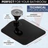 MIRRORVANA Fogless Shower Mirror for Shaving with Upgraded Suction Cup, Dual Anti Fog Design, Shatterproof Surface & 360° Swivel - Large Anti Mis