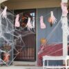 8Pcs Scary Halloween Body Parts Decoration Garland Door Room Bloody Party Banner Limbs - Arms and Feet Hanging with Blood