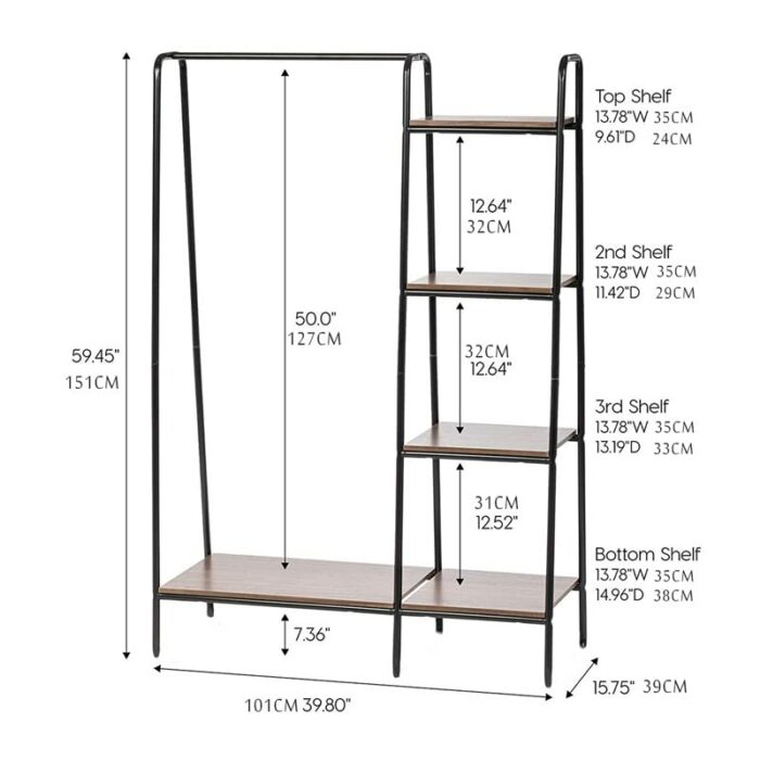 N/A Floor-standing Coat Rack Home Bedroom Iron Hanger Clothing Store Bag Shoes Display Clothes Rack