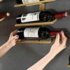 KEppd Wine Rack Wall Mounted - Wall Mounted Wine Rack, Modern Decorative Wall Mounted Wine Bottle Holder for Bathroom Towels, Wash Clothes Kitche