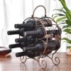 NEOCHY Creative Wine Rack, Multi-Bottle Wine Rack, Stylish Wine Rack, Iron Ornaments