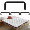 4 Pcs Mattress Slide Stopper, Metal Mattress Retainer Bar for Adjustable Beds, Mattress Holder in Place to Keep Mattress from Sliding, Metal Matt