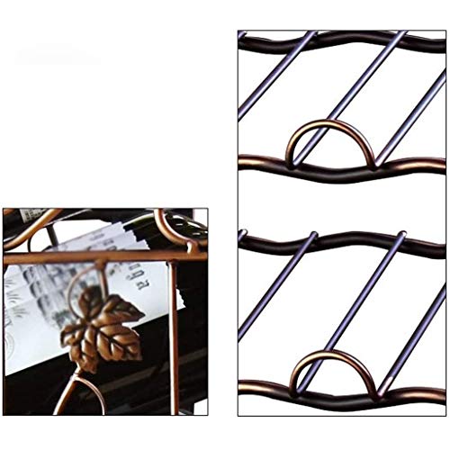 CZDYUF Minimalist Wrought Iron Wine Rack, Bar Creative European Style Wine Bottle Rack