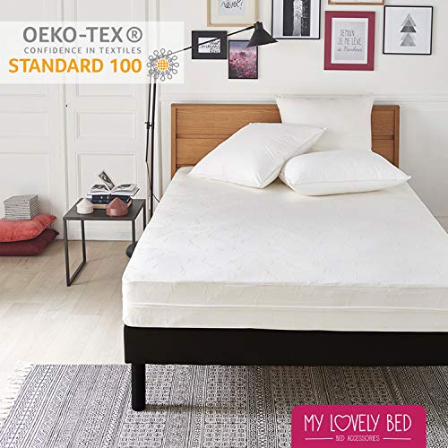 My Lovely Bed Mattress Protector - 90 x 190 x 200 cm - Anti Dust Mite Cover - Economical and Practical - Cotton Fabric - Zip Closure
