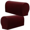 XIEHUZA Arm Rest Covers, Stretch Armchair Couch Armrest Chair Covers for Furniture Protector, Anti-Slip Sofa Chair Arm Caps Spandex Polyester Sli