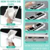 XMING Shower Bar, Shower Rack, No-hole Lifting Bar, No-nail Bathroom Tray, With Hook, Toilet To Store Flowers And Wine