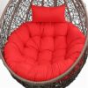 Gettop Egg Chair Cushion | Thicken Round Hanging Hammock Chair Cushion | Washable Chair Cushions Only | Outdoor Cushion Replacement for Hanging E