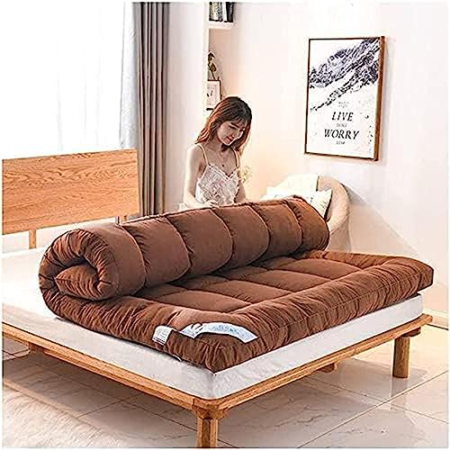 UE-MAOLU Futon Mattress Japanese, Soft Portable Sleeping Mattresses Camping Mattress, Foldable Roll Up Double Single Mattress Floor Lounger Bed S