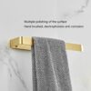 Towel Bar Towel Rail Brushed Gold bathroom towel rack Wall Mounted Space Aluminum Towel Holder Storage Rack for Bathroom, Kitchen, Toilet