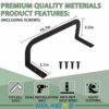 4 Pcs Mattress Slide Stopper, Metal Mattress Retainer Bar for Adjustable Beds, Mattress Holder in Place to Keep Mattress from Sliding, Metal Matt