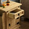 Amazon Brand - Movian Corona Magazine Table, 1 Drawer, Solid Pine Wood, 51.5 x 54 x 38 cm