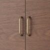Teamson Home Wooden Bathroom Wall Cabinet, Wall Mounted Medicine Cabinet, Bathroom Storage, Walnut and White Colour, Two Doors and Adjustable She