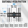 Mounting Dream TV Wall Mount Bracket Swivel and Tilt for Most 26-55 Inch LED, LCD and OLED Flat Screen TVs up to VESA 400x400mm and 27 kg with Fi