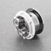 Rosenice 114mm Silver Dual Flush Toilet Water Tank Push Buttons Rods