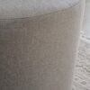 ASPECT Valentine Round Ottoman With Tray Top (Light Grey Linen)